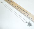 Pewter Snowflake Pendant, 925 Chain