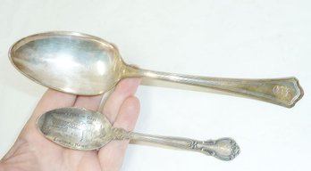 2 Vintage Spoons Marked STERLING 77 Grams