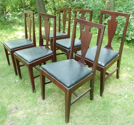 Set 6 Mahogany Dining Chairs