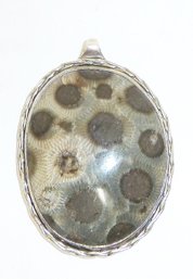 Agate Stone Pendant Mkd 925