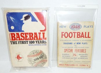 Vintage Baseball, Foot Ball Booklets, 1948