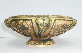 Early Roseville Florentine Pedestal Bowl