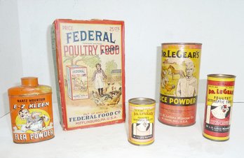 Vintage Advertising Tins, Package