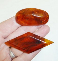 Vintage Amber, Tortoiseshell Pins