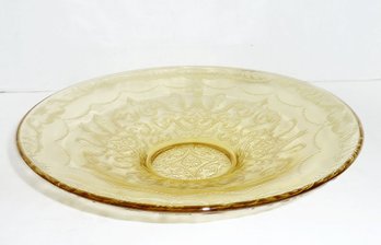 Depression Glass Amber Serving Bowl