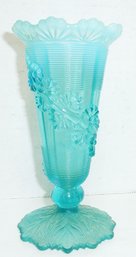 Vintage Aqua Opalescent Vase
