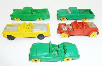 Vintage Auburn Rubber Toy Vehicles
