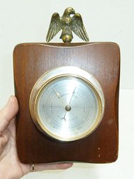 Wood Plaque Barometer, Eagle Top