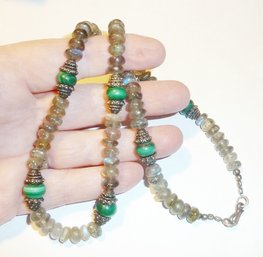 Vintage Necklace, Malachite