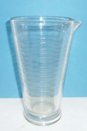 Vintage Tall Glass Beaker, Measure