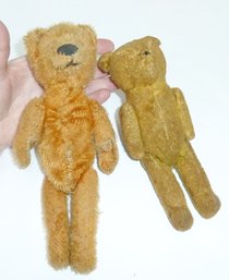 Antique Teddy Bears PAIR, 1 Mohair