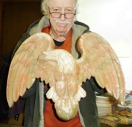 LARGE Blow Mold Eagle Wall Hanger