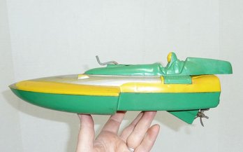 Vintage IDEAL Wind Up Boat Toy