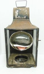 Antique LARGE Tin Railroad Lantern