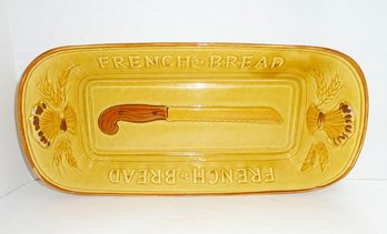 French Bread Dish SIGNED LA Potteries