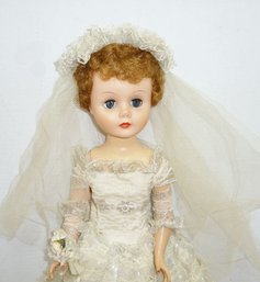 Vintage 1950 Era Bride Doll IDEAL