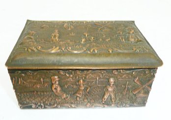 Bronze Finish Metal Keepsake Box