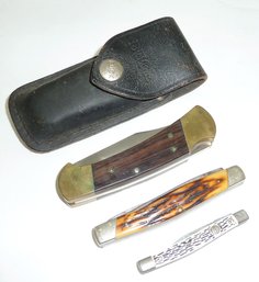 LOT Pocket Knives, BUCK *112*, Imperial, Camillus