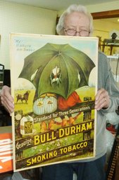 Vintage Bull Durham Tobacco General Store Advertising Sign