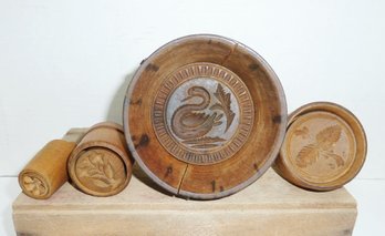 Vint. Butter Mold Stamps, Assorted Sizes