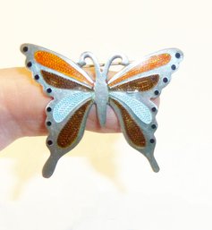 Vintage Butterly Pin Mkd 925 Mexico