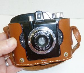Vintage Beacon Camera, Flash, Case