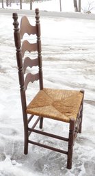 Vintage Ladder Back Chair, Desk Chair