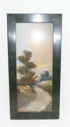 Vintage Framed CHALK Painting