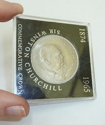 Sir Winston Churchill Silver Coin In Case