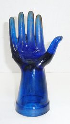 Cobalt Glass Hand Jewelry Display