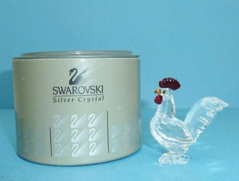 Swarovski Crystal Cockerel In Box