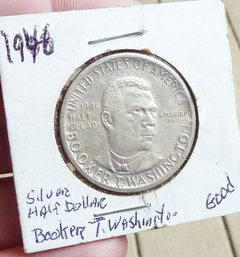 1946 SIlver Half Dollar, Booker T Washington