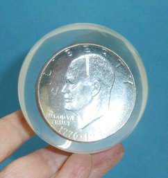 Eisenhower Dollar Coin In Orb