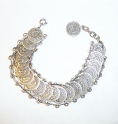Vintage Silver Coin Bracelet