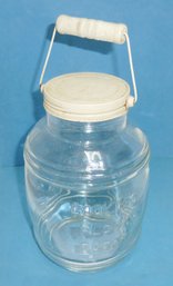Glass Cracker Barrel Counter Jar