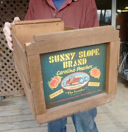 Sunny Slope Wood Crate, Label Ends