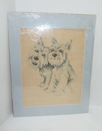 Vintage Cross Stitch SCOTTIE Dogs