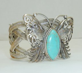 Wide Butterfly Cuff Bracelet