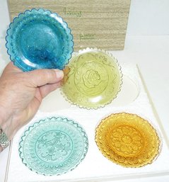Imperial Glass Cup Plates SET