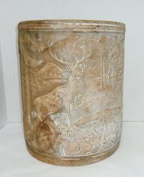 Vintage Pottery Crock, Stag Deer Design