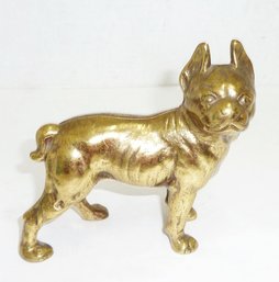 Vintage Brass Boston Terrier, Dog Bank