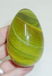 Vintage Green Onyx Egg