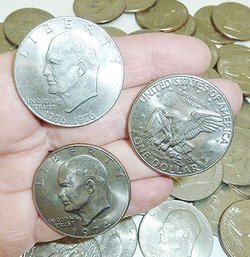 50 Eisenhower Dollar Coins