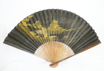 Vintage Hand Painted Fan