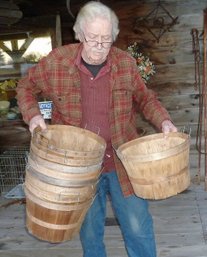 Older Thin Wood Farm Baskets LOT 9