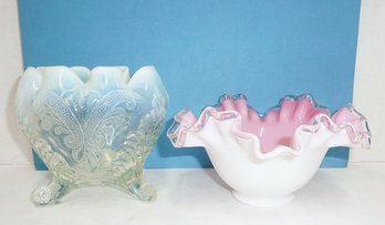 Vintage Fenton Art Glass Bowls PAIR