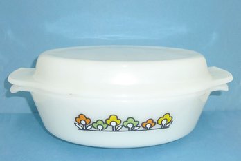 Vintage Fire King Covered Casserole