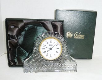 Galway Irish Crystal Quartz Clock, Box