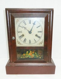 Antique Gilbert Clock, Key & Pend