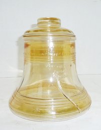 Vint. Glass Liberty Bell Cookie Jar